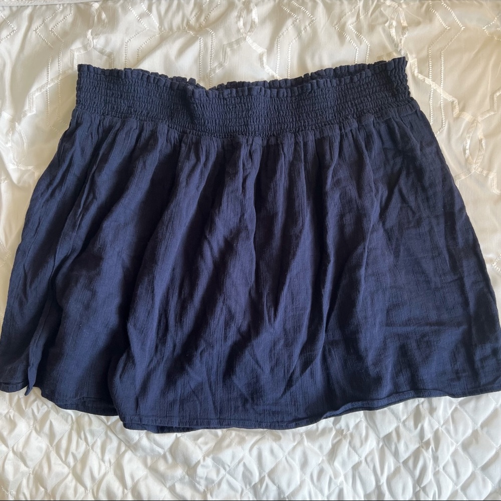 Gap Navy Mini Skirt with Elastic Waist